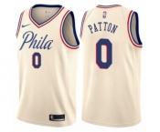 Women's Nike Philadelphia 76ers #0 Justin Patton Swingman Cream NBA Jersey - City Edition