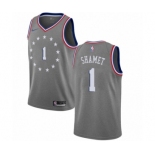 Women's Nike Philadelphia 76ers #1 Landry Shamet Swingman Gray NBA Jersey - City Edition