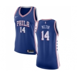 Women's Nike Philadelphia 76ers #14 Shake Milton Swingman Blue NBA Jersey - Icon Edition