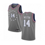 Women's Nike Philadelphia 76ers #14 Shake Milton Swingman Gray NBA Jersey - City Edition