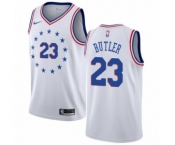 Women's Nike Philadelphia 76ers #23 Jimmy Butler White Swingman Jersey - Earned Edition