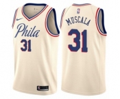 Women's Nike Philadelphia 76ers #31 Mike Muscala Swingman Cream NBA Jersey - City Edition