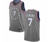 Women's Nike Philadelphia 76ers #7 Timothe Luwawu Swingman Gray NBA Jersey - City Edition