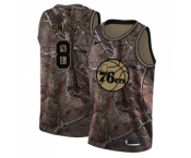 Women's Nike Philadelphia 76ers #8 Zhaire Smith Swingman Camo Realtree Collection NBA Jersey