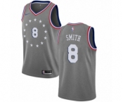 Women's Nike Philadelphia 76ers #8 Zhaire Smith Swingman Gray NBA Jersey - City Edition