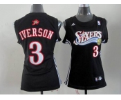 women nba philadelphia 76ers #3 iverson black