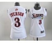 women nba philadelphia 76ers #3 iverson white