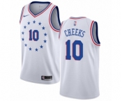 Youth Nike Philadelphia 76ers #10 Maurice Cheeks White Swingman Jersey - Earned Edition