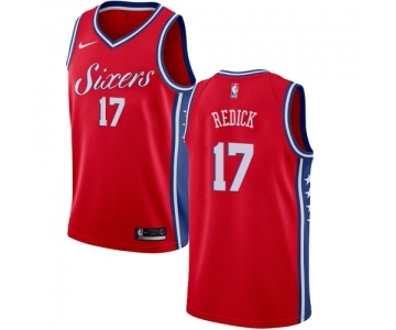 Youth Nike Philadelphia 76ers #17 JJ Redick Swingman Red Alternate NBA Jersey Statement Edition