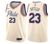 Youth Nike Philadelphia 76ers #23 Jimmy Butler Swingman Cream NBA Jersey - City Edition