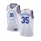 Youth Nike Philadelphia 76ers #35 Clarence Weatherspoon White Swingman Jersey - Earned Edition