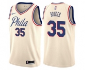 Youth Nike Philadelphia 76ers #35 Trevor Booker Swingman Cream NBA Jersey - City Edition