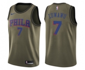 Youth Nike Philadelphia 76ers #7 Timothe Luwawu Swingman Green Salute to Service NBA Jersey