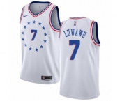 Youth Nike Philadelphia 76ers #7 Timothe Luwawu White Swingman Jersey - Earned Edition