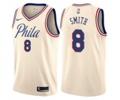 Youth Nike Philadelphia 76ers #8 Zhaire Smith Swingman Cream NBA Jersey - City Edition