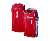 Youth Philadelphia 76ers #1 Mike Scott Swingman Red Finished Basketball Jersey - Statement Edition