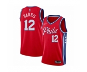 Youth Philadelphia 76ers #12 Tobias Harris Swingman Red Finished Basketball Jersey - Statement Edition