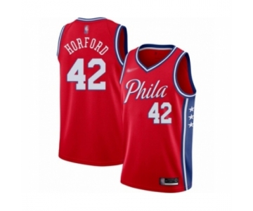 Youth Philadelphia 76ers #42 Al Horford Swingman Red Finished Basketball Jersey - Statement Edition