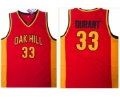 Golden State Warriors #33 Kevin Durant Red Oak Hill Academy High School Stitched NBA Jersey