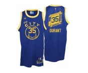 Golden State Warriors #35 Kevin Durant The City HWC Night Blue Swingman Jersey