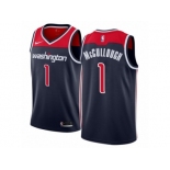 Men Nike Washington Wizards #1 Chris McCullough Authentic Navy Blue NBA Jersey Statement Edition