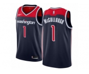 Men Nike Washington Wizards #1 Chris McCullough Authentic Navy Blue NBA Jersey Statement Edition