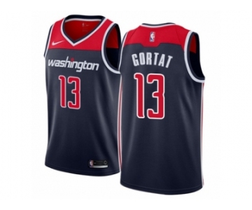 Men Nike Washington Wizards #13 Marcin Gortat Authentic Navy Blue NBA Jersey Statement Edition