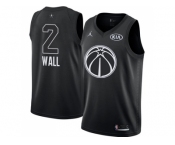 Men Nike Washington Wizards #2 John Wall Black NBA Jordan Swingman 2018 All-Star Game Jersey