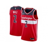 Men Nike Washington Wizards #2 John Wall Red Stitched NBA Swingman Jersey