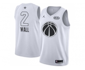 Men Nike Washington Wizards #2 John Wall White NBA Jordan Swingman 2018 All-Star Game Jersey