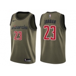 Men Nike Washington Wizards #23 Michael Jordan Green Salute to Service NBA Swingman Jersey