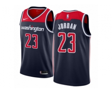 Men Nike Washington Wizards #23 Michael Jordan Swingman Navy Blue NBA Jersey Statement Edition