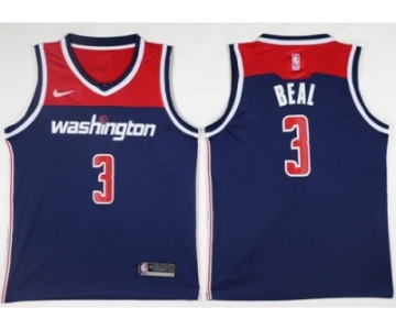 Men Nike Washington Wizards #3 Bradley Beal Navy Blue NBA Swingman Jersey