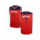 Men's Adidas Washington Wizards #1 Chris McCullough Authentic Red Road NBA Jersey