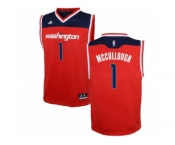 Men's Adidas Washington Wizards #1 Chris McCullough Authentic Red Road NBA Jersey