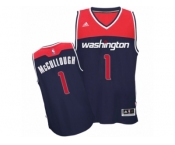 Men's Adidas Washington Wizards #1 Chris McCullough Swingman Navy Blue Alternate NBA Jersey