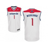 Men's Adidas Washington Wizards #1 Chris McCullough Swingman White Home NBA Jersey