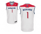 Men's Adidas Washington Wizards #1 Chris McCullough Swingman White Home NBA Jersey