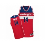 Men's Adidas Washington Wizards #14 Jason Smith Swingman Red Road NBA Jersey