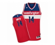 Men's Adidas Washington Wizards #14 Jason Smith Swingman Red Road NBA Jersey