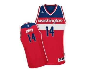 Men's Adidas Washington Wizards #14 Jason Smith Swingman Red Road NBA Jersey