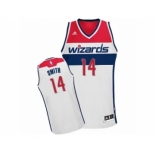 Men's Adidas Washington Wizards #14 Jason Smith Swingman White Home NBA Jersey