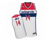 Men's Adidas Washington Wizards #14 Jason Smith Swingman White Home NBA Jersey