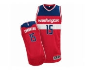 Men's Adidas Washington Wizards #15 Marcus Thornton Authentic Red Road NBA Jersey