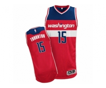 Men's Adidas Washington Wizards #15 Marcus Thornton Authentic Red Road NBA Jersey