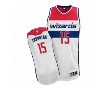 Men's Adidas Washington Wizards #15 Marcus Thornton Authentic White Home NBA Jersey