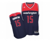 Men's Adidas Washington Wizards #15 Marcus Thornton Swingman Navy Blue Alternate NBA Jersey