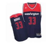 Men's Adidas Washington Wizards #33 Trey Burke Authentic Navy Blue Alternate NBA Jersey