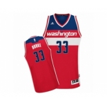 Men's Adidas Washington Wizards #33 Trey Burke Swingman Red Road NBA Jersey