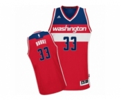 Men's Adidas Washington Wizards #33 Trey Burke Swingman Red Road NBA Jersey